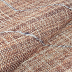 GLN Rugs Contemporary Collection - Machine Washable Area Rug, Contemporary Washable, Non Slip, Low Pile Chenille Rug, Living Room, Bedroom, Kitchen Rug (2' x 3' Terra/Brown)