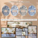 Washable Area Rug. Modern Farmhouse. Vintage. Turkish. Bohemian. Distressed. Oriental. Traditional. Rugs for Living Room. Dining. Bedroom. Office. Entryway. Foyer. (861GG, 2'5" x 4'9")