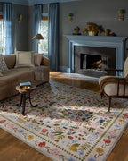 Loloi Rifle Paper Co. Canopy Collection CNP-04 Cream/Multi 2'-0" x 3'-0" Accent Rug