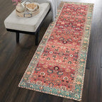 vivorug Runners for Hallways 2'x10', Non Slip Washable Rug, Carpet Runner for Kitchen Laundry Room Bedroom, Ultra Soft Rug Runner with Rubber Backing, Cherry Red/Spice