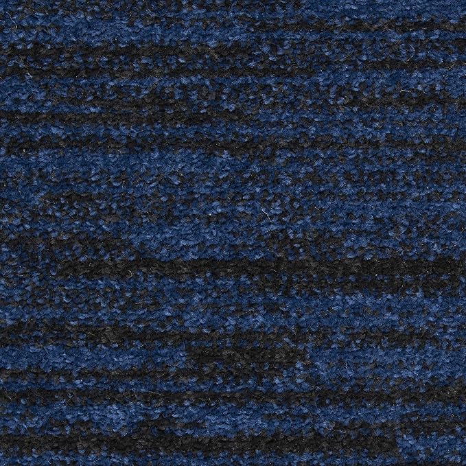 Nourison Home Nourison Essentials Midnight Blue 2'2" x 16' Area Rug - Easy Clean, Non Shedding, Bed Room, Living Room, Dining Room, Kitchen (16' Runner)