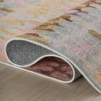 Dash & Albert Paint Chip Pastel Machine Washable Rug, 9.5 X 13.5 Feet, Multicolored Geometric Pattern