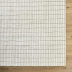 Livabliss x Our PNW Home Cascade Minimalist Striped Area Rug, 12' x 15', Ivory/Light Brown