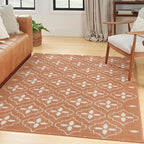 Nourison Home Nourison Essentials Copper 4' x 6' Area Rug - Easy Clean, Non Shedding, Bed Room, Living Room, Dining Room, Kitchen (4' x 6')