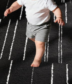 YIHOUSE 5x7 Abstract Line Area Rug, Modern Washable Stain Resistant Rugs Non Slip, Soft Indoor Floor Carpet for Living Room, Bedroom,Dining Room, Black and White