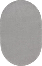 Nourison Home Nourison Essentials Silver Grey 6' x 9' Oval Area Rug - Easy Clean, Non Shedding, Bed Room, Living Room, Dining Room, Kitchen (6' x 9' Oval)