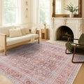 Fame Living Washable Area Rug. Modern Farmhouse. Vintage. Turkish. Bohemian. Distressed. Oriental. Traditional. Rugs for Living Room. Dining. Bedroom. Office. Entryway. Foyer. (860TT, 5'9" x 8'9")
