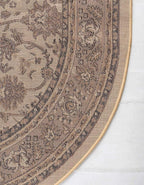 Unique Loom Sialk Hill Collection Area Rug - Washington (3' 3" x 5' 3" Oval Ivory/Black)