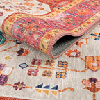 Moynesa Ultra-Thin Washable Runner Rug - Pink 2x5 Bathroom Rug Low Pile Hallway Rug Runner, Non Slip Pet Friendly Indoor Floor Carpet Runner for Kitchen Living Room Bedside Laundry Room