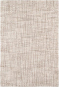 Dash and Albert Crosshatch Wool Area Rug - 7.5 X 9.5 Ivory Solid Hand Micro Hooked Accent Rug - Durable, High Traffic Areas Bedroom, Hallway, Stairs - Premium Luxury Hotel Quality Soft Breathable
