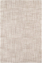 Dash and Albert Crosshatch Wool Area Rug - 7.5 X 9.5 Ivory Solid Hand Micro Hooked Accent Rug - Durable, High Traffic Areas Bedroom, Hallway, Stairs - Premium Luxury Hotel Quality Soft Breathable