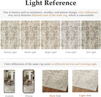 HUGEAR Washable 3x5 Area Rugs Retro Beige Living Room Bedroom Rug Vintage Distressed Non Slip Stain Resistant Low Pile Neutral Throw Carpet for Home Decor