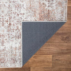 Bloom Rugs Washable Non-Slip 5' x 7' Rug - Ivory/Blush Traditional Area Rug for Living Room, Bedroom, Dining Room, and Kitchen - Exact Size: 5' x 7'