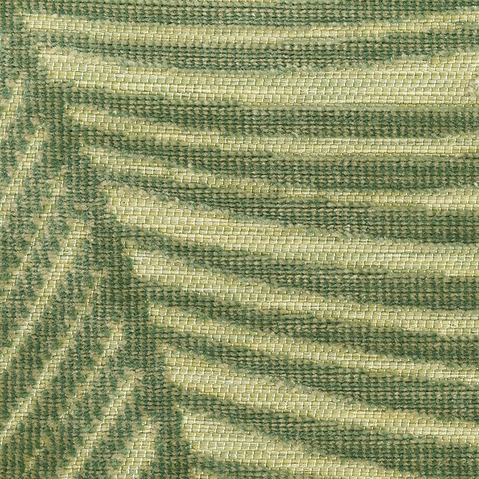 Nourison Home Suncoast Green 2' x 6' Area Rug - Easy Clean, Non Shedding, Bed Room, Living Room, Dining Room, Kitchen (6' Runner)