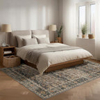 Area Rug Non Slip Machine Washable Ultra Soft Living Room/Bedroom/Kitchen/Outdoor/Classroom Camel, 4'×6'
