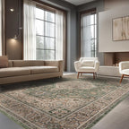 Area Rug Non Slip Machine Washable Ultra Soft Living Room/Bedroom/Kitchen/Outdoor/Classroom Celadon, 8'×10'
