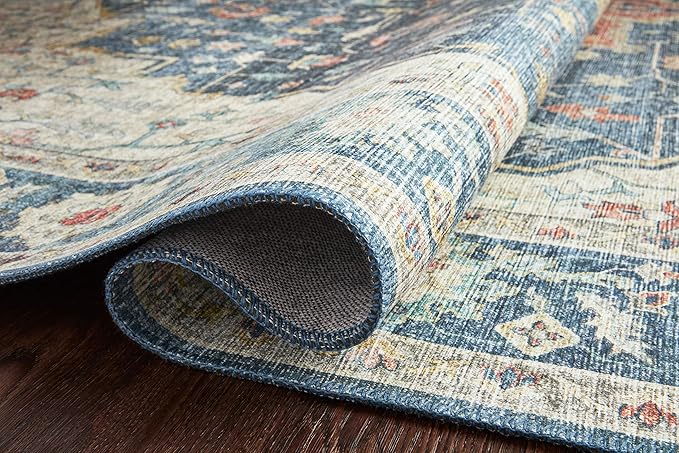 Loloi II Skye Collection SKY-12 Ocean/Multi 2'-6" x 7'-6" Runner Rug