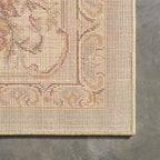 Rugs.com Chateau Collection Rug – 8' x 11' Cream Medium Rug Perfect for Living Rooms, Kitchens, Entryways