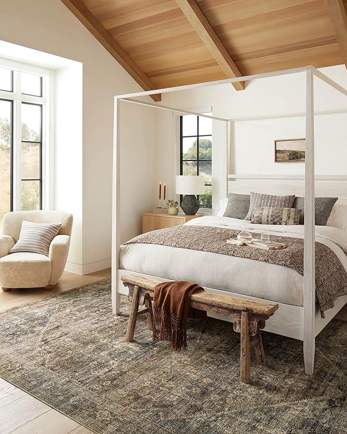 Loloi Amber Lewis Morgan Collection MOG-05 Spice/Lagoon 2'-3" x 11'-6" 38" Thick Runner Rug feat. CloudPile, Neutral, Room Décor, Vintage Inspired, Livingroom, Bedroom, Dining Area