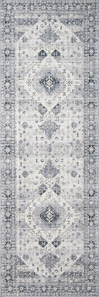 Loloi II Skye Collection SKY-02 Silver/Grey 2'-6" x 7'-6" Runner Rug