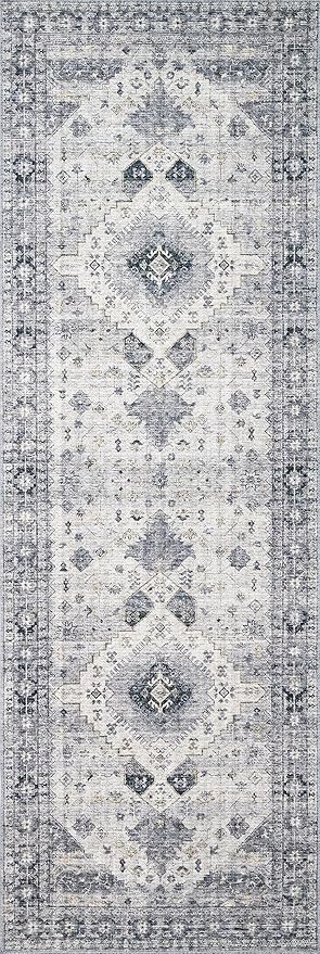 Loloi II Skye Collection SKY-02 Silver/Grey 2'-6" x 7'-6" Runner Rug