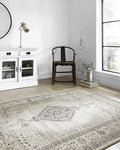 Loloi Teagan Collection TEA-02 Oatmeal/Ivory 7'-11" x 10'-6" Area Rug, Large, Soft Neutral Rug, High-Traffic for Living Room, Bedroom, Home Office, Dining Area