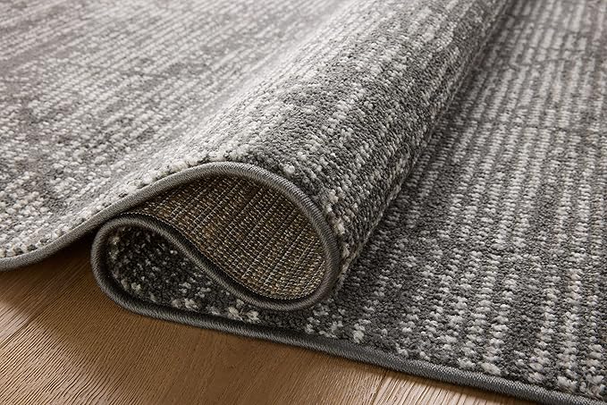 Loloi Kamala Collection KAM-06 Charcoal/Ivory 2'-7" x 12'-0" Runner Rug