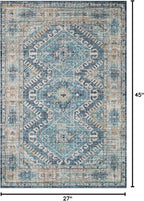 Loloi II Skye Collection SKY-03 Denim/Natural 2'-3" x 3'-9" Accent Rug