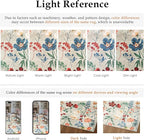 Floral Runner Rug 3x7 Washable Hallway Long Beige Bedroom Carpet Non Slip Indoor Boho Kitchen Low Pile Accent Rug Lightweight Soft for Bathroom Dining Laundry Living Room