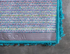 Unique Loom Solid Shag Collection Area Rug (7' 1" x 10' Rectangle, Deep Aqua Blue)