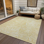 Addison Rugs Chantille ACN591 Wheat 3' x 5' Indoor Outdoor Area Rug, Easy Clean, Machine Washable, Non Shedding, Bedroom, Living Room, Dining Room, Kitchen, Patio Rug