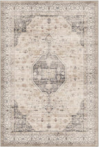 LUMI 8x12 Washable Area Rug for Living Room, Ultra Soft Traditional Rugs Non Slip with Rubber Backing, Low Profile, High Traffic, Stain Resistant Carpets, Ideal for Bedroom, Dining Room, Indoor