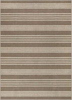 Lahome Striped Non Shed Easy Jute Rug, 5x7 Large Living Dining Room Rug Washable Outdoor Patio Rug, Farmhouse Neutral Non Slip Stain Resistance Indoor Outdoor Carpet for Sunroom Bedroom, Khaki