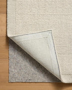 Loloi Magnolia Home by Joanna Gaines Henley Collection HNY-01 Ivory/Silver 7'-9" x 9'-9" Area Rug