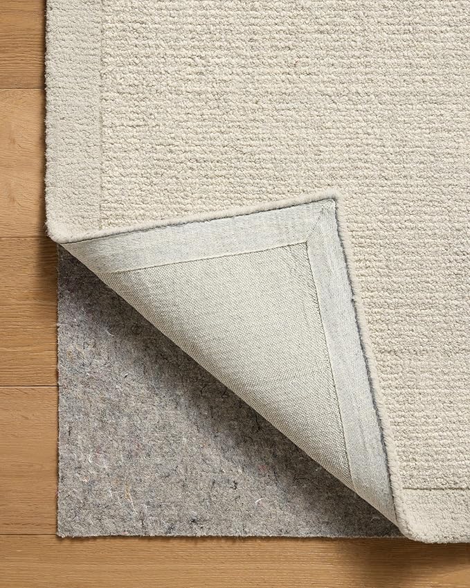 Loloi Magnolia Home by Joanna Gaines Henley Collection HNY-01 Ivory/Silver 2'-6" x 9'-6" Runner Rug
