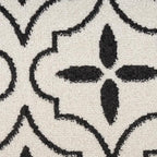 Nourison Home Nourison Essentials Ivory Black 4' x 6' Area Rug - Easy Clean, Non Shedding, Bed Room, Living Room, Dining Room, Kitchen (4' x 6')