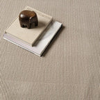 Revival Rugs Stripe 3'11"x6'1" Machine Washable Area Rug for Kitchen Bedroom - 100% Recycled Oeko-TEX Certified, Medium Pile, Taupe