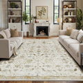 LUMI 4x6 Washable Area Rug for Living Room, Ultra Soft Traditional Vintage Rugs Non Slip with Rubber Backing, Low Profile, High Traffic, Stain Resistant Carpets, Ideal for Bedroom, Dining Room, Indoor