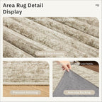 Runner Rug 2'6" x 10' Washable Non-Slip Runner Rugs for Kitchen Bathroom Laundry Room Vintage Ultra Thin Runners for Hallway Entryway Brown