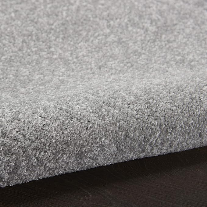 Nourison Home Nourison Essentials Silver Grey 5' x 8' Area Rug - Easy Clean, Non Shedding, Bed Room, Living Room, Dining Room, Kitchen (5' x 8')