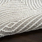 Nourison Home Textured Home Grey Ivory 7'10" x 9'10" Area Rug - Easy Clean, Non Shedding, Bed Room, Living Room, Dining Room, Kitchen (8' x 10')