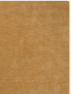 Hand Knotted Loom Wool ECO-Friendly Area Rugs - 3'x5', Rectangle, Gold Color, Solid Plain Design, High Pile Thick Handmade Anti Skid Area Rugs for Living Room, Bed Room (L00111)