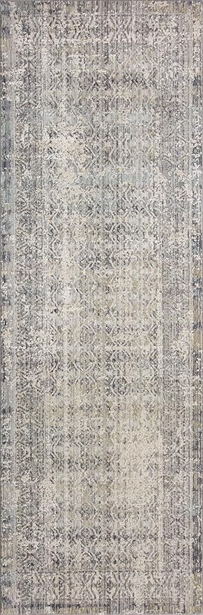 Loloi Amber Lewis Alie Collection ALE-04 Sky/Stone 2'-3'' x 3'-10'', .13'' Pile Height, Accent Rug