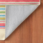 Dash & Albert Cady Stripe Multi Machine Washable Rug, 4 X 6 Feet, Multicolored Stripe Pattern - Premium Luxury Hotel Quality Soft Breathable Hypoallergenic Machine Washable Easy Care All Season