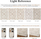 HUGEAR 2x6 Machine Washable Hallway Runner Rugs Vintage Grey - Neutral Non Slip Stain Resistant Low Pile Aesthetic Throw Carpet Kids & Pet Friendly for Bedroom Kitchen