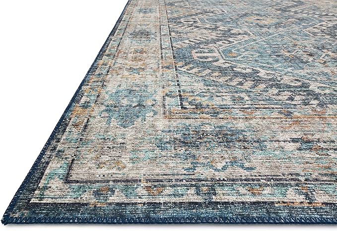 Loloi Skye Collection SKY-03 Denim/Natural 9'-0" x 12'-0" Area Rug