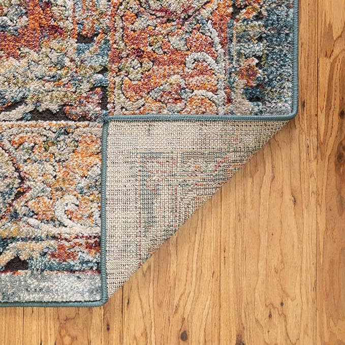 Unique Loom Isabella Collection Area Rug - Rossellini (3' 3" x 5' 3" Rectangle, Rust Red/ Beige)