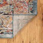 Unique Loom Isabella Collection Area Rug - Rossellini (4' 1" Square, Rust Red/ Beige)