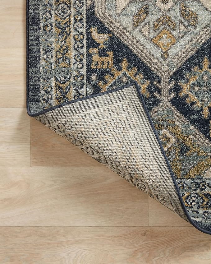 Loloi Jocelyn Collection JOC-02 Navy/Blue 2'-3" x 4'-0" .38" Thick Accent Rug