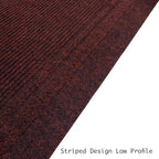 English Home Custom Size Anti Slip Burgundy Design Light Weight Durable TPR Backing Thin Pile Runner Rug (26" x 45')